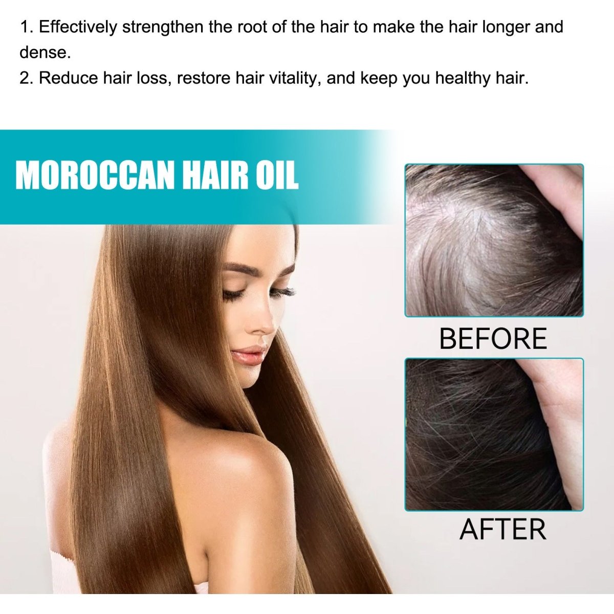 Moroccan Hair Oil – Smooth, Strengthen & Densify Dry Hair - AmiraMart