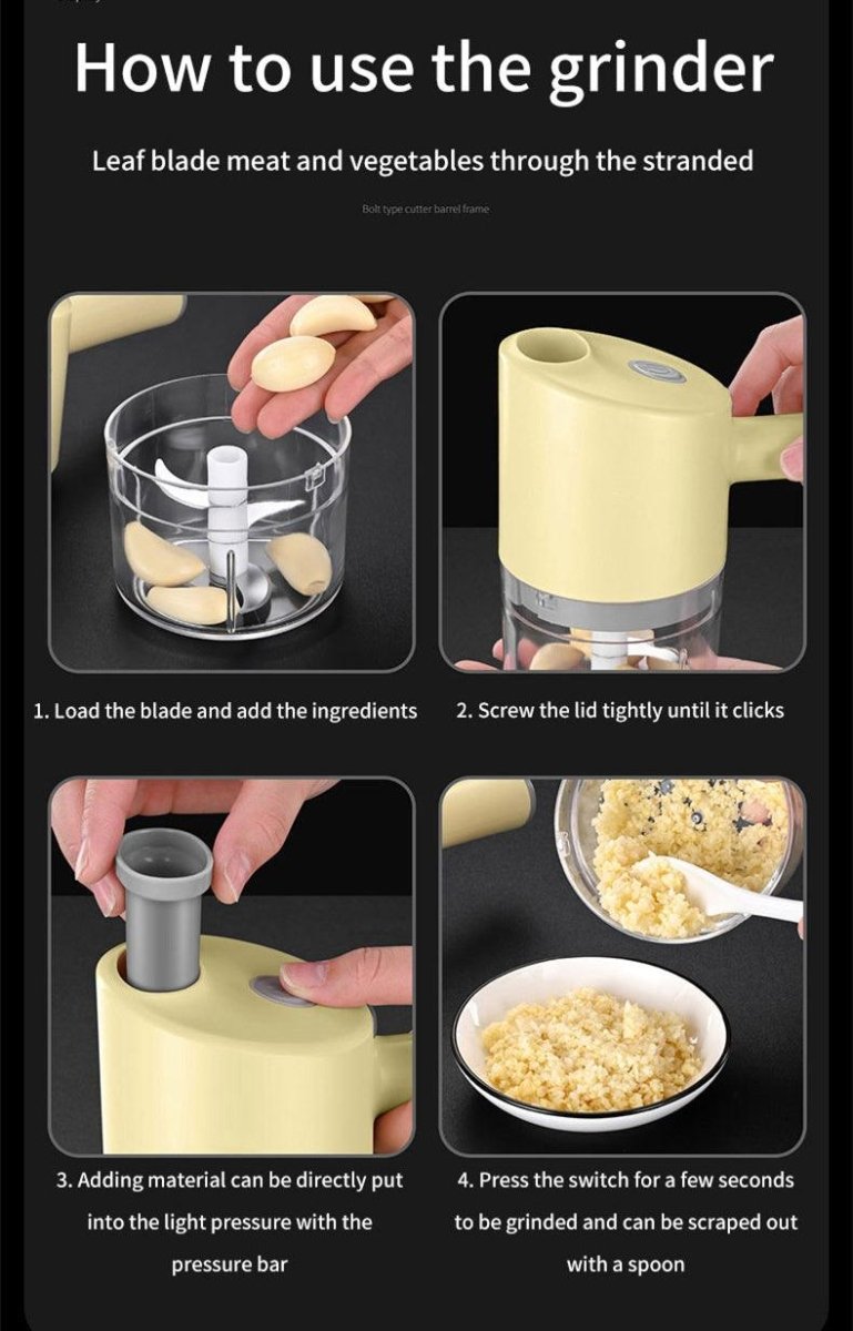 Multi - functional Electric Vegetable Cutter - AmiraMart