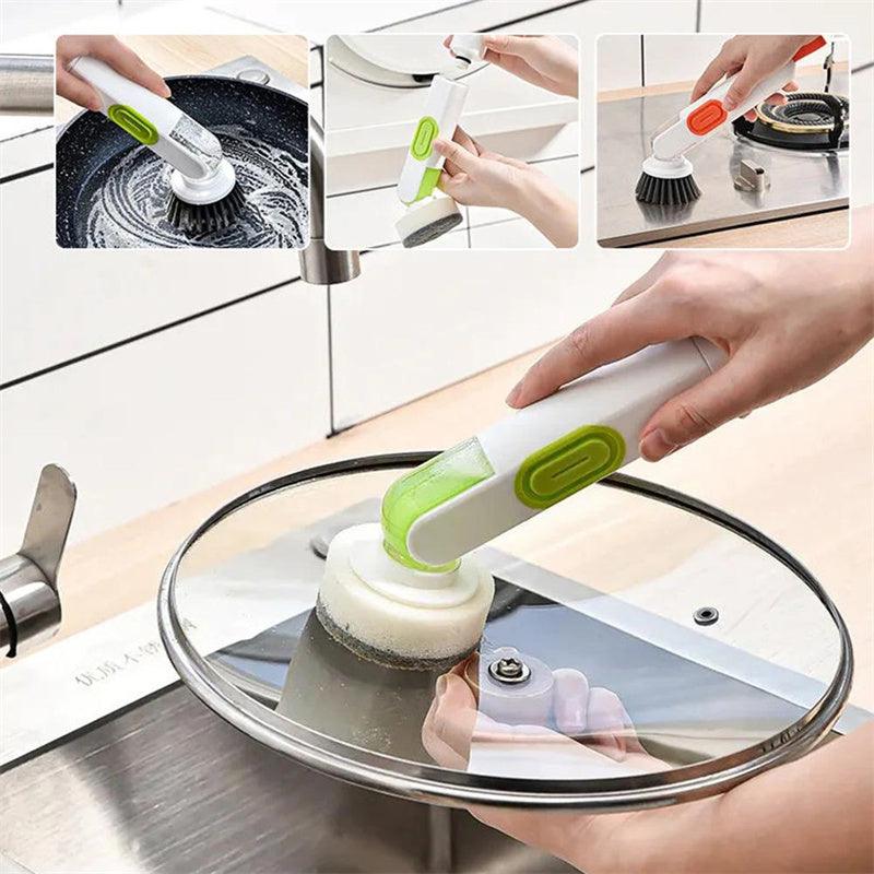 Multi - Functional Liquid - Filled Cleaning Brush - AmiraMart