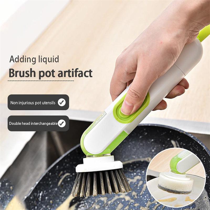 Multi - Functional Liquid - Filled Cleaning Brush - AmiraMart