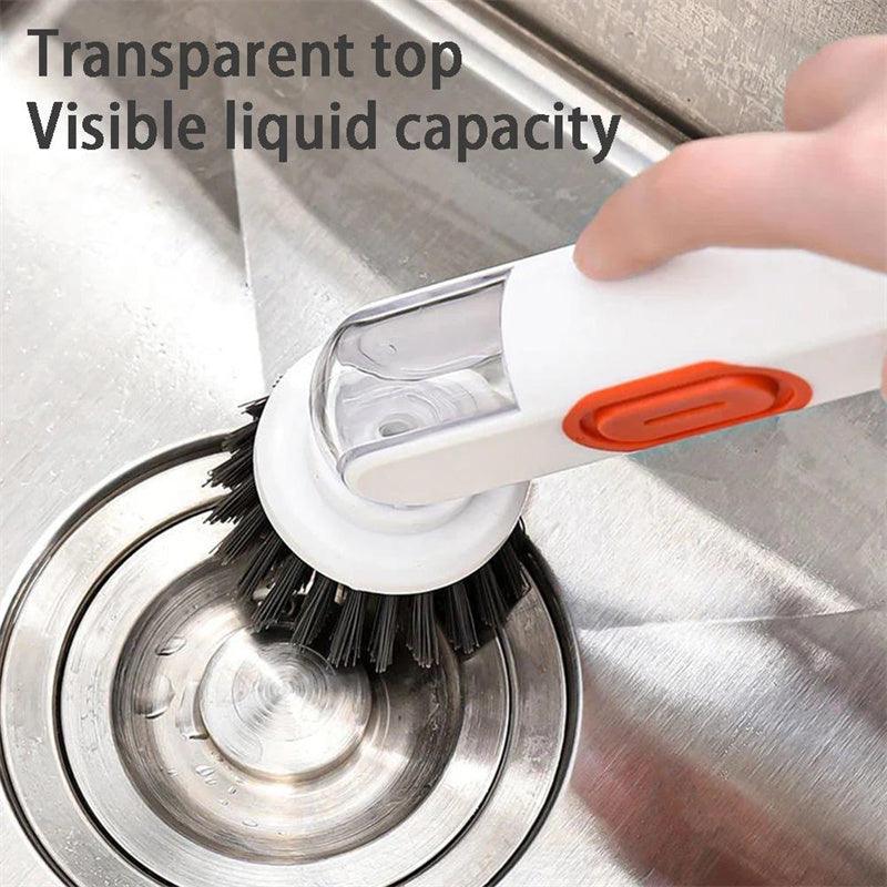 Multi - Functional Liquid - Filled Cleaning Brush - AmiraMart