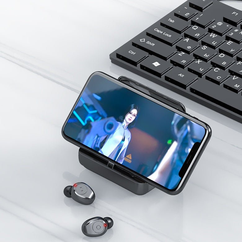 Multifunction Bluetooth Headset – Binaural & Power Bank - AmiraMart