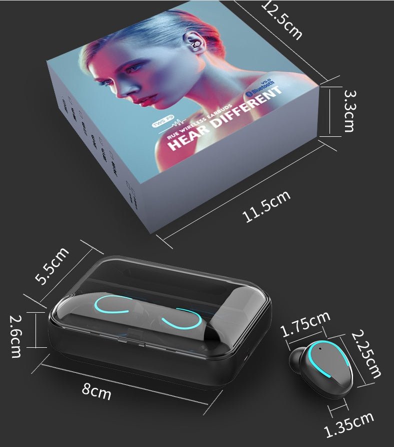 Multifunction Bluetooth Headset – Binaural & Power Bank - AmiraMart
