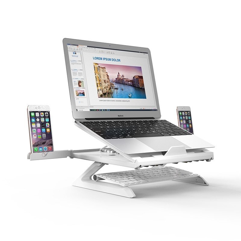 Multifunctional folding lifting laptop stand - AmiraMart