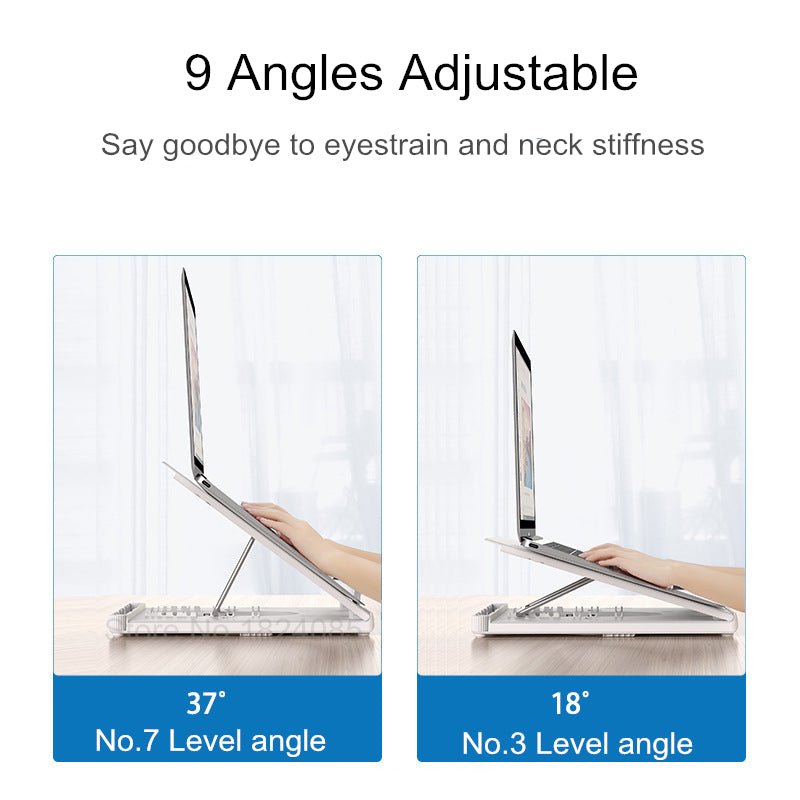 Multifunctional folding lifting laptop stand - AmiraMart