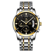 Gold Black Surface Steel Belt
