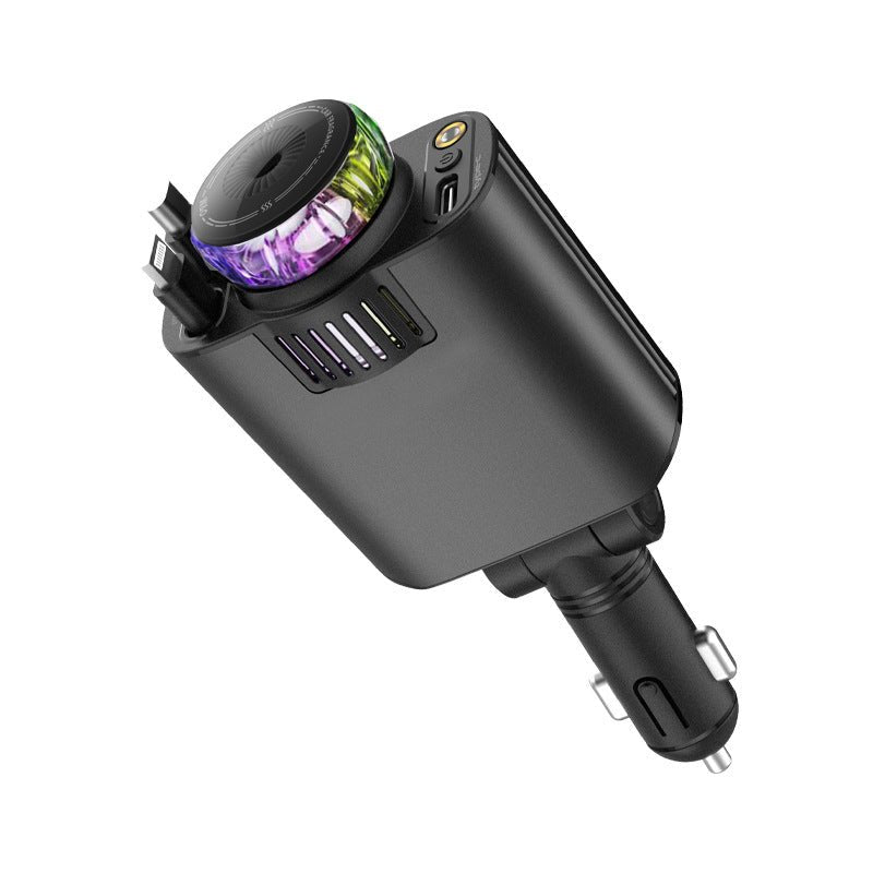 Multifunctional Purple Light Car Phone Charger - AmiraMart