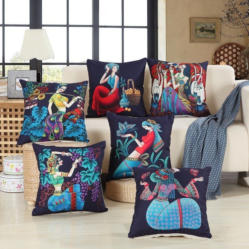 National style sofa pillow - AmiraMart