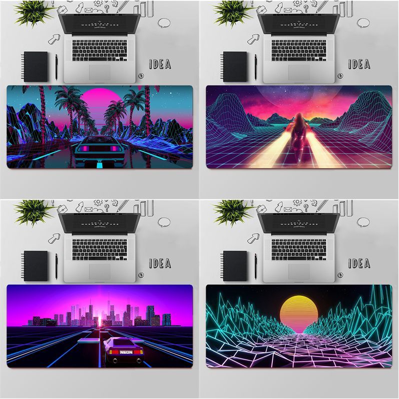 Natural Rubber Synthetic Wave Pattern Digital Gaming Mouse Pad - AmiraMart