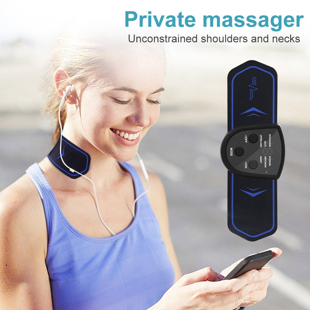 Neck Massage Stickers – Portable Charging & Muscle Relaxation - AmiraMart