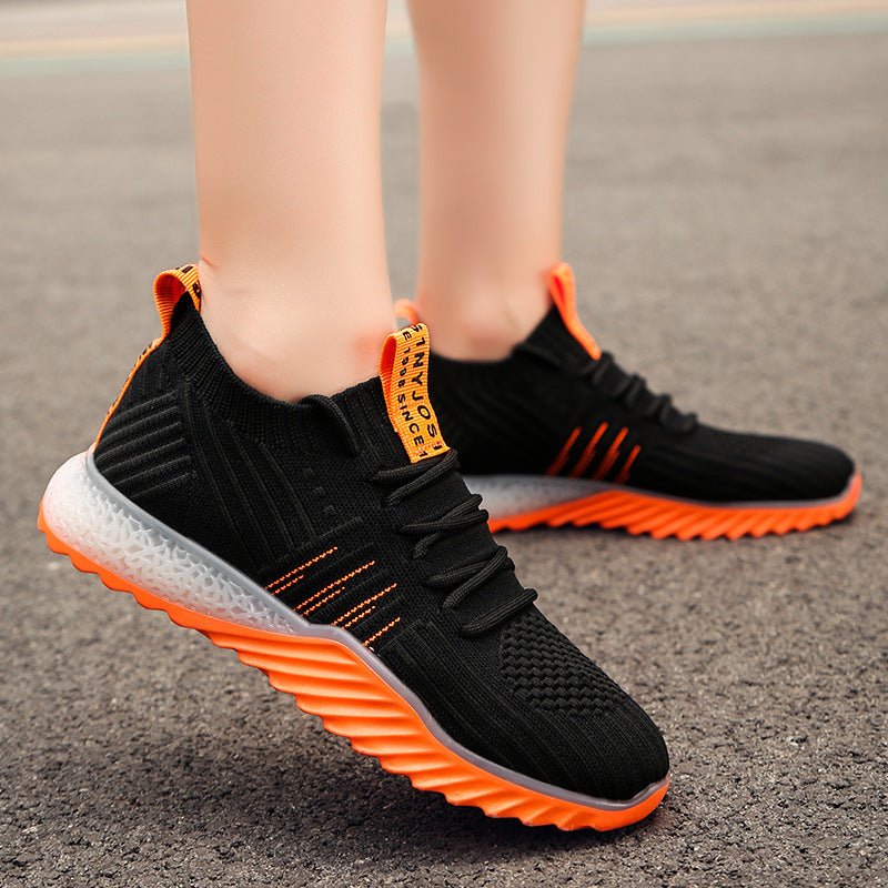Net Surface Fly Weave Coconut Shoes Athletic Shoes Female - AmiraMart