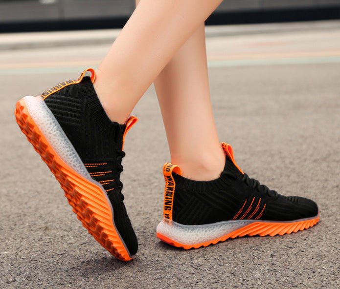Net Surface Fly Weave Coconut Shoes Athletic Shoes Female - AmiraMart