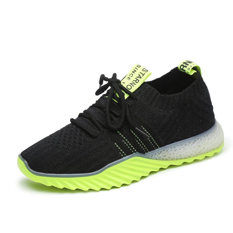 Net Surface Fly Weave Coconut Shoes Athletic Shoes Female - AmiraMart