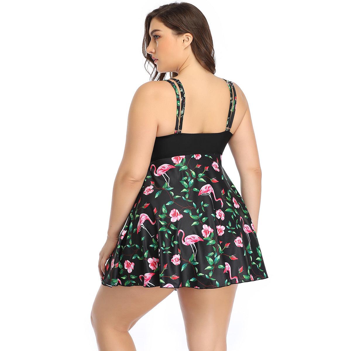 New European And American Large Size Split Swimsuit - AmiraMart