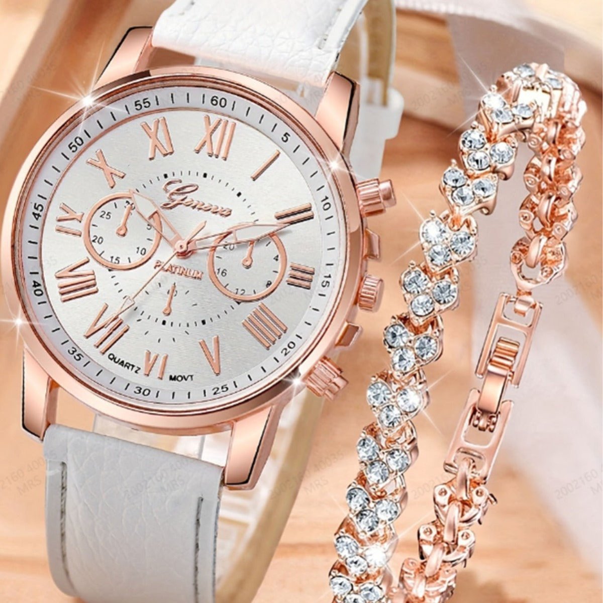 New Fashion Women's Quartz Watch Bracelet Suit - AmiraMart