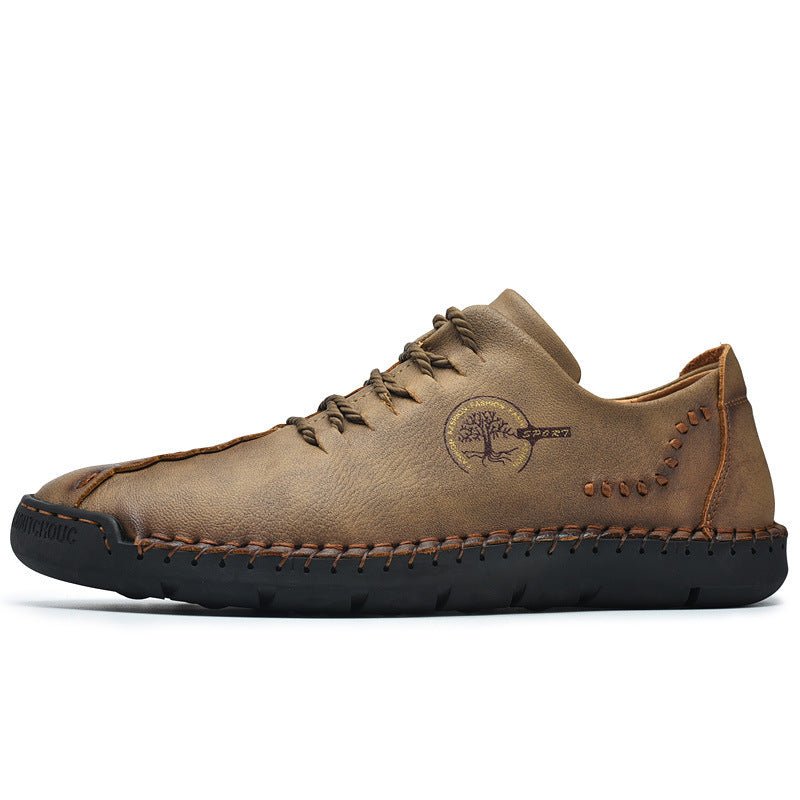 New Lace Up Casual Shoes Men's Plus Size Peas Shoes - AmiraMart