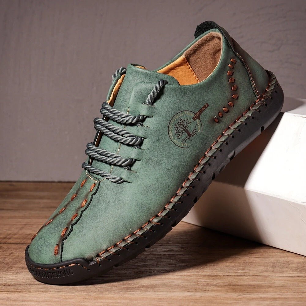 New Lace Up Casual Shoes Men's Plus Size Peas Shoes - AmiraMart