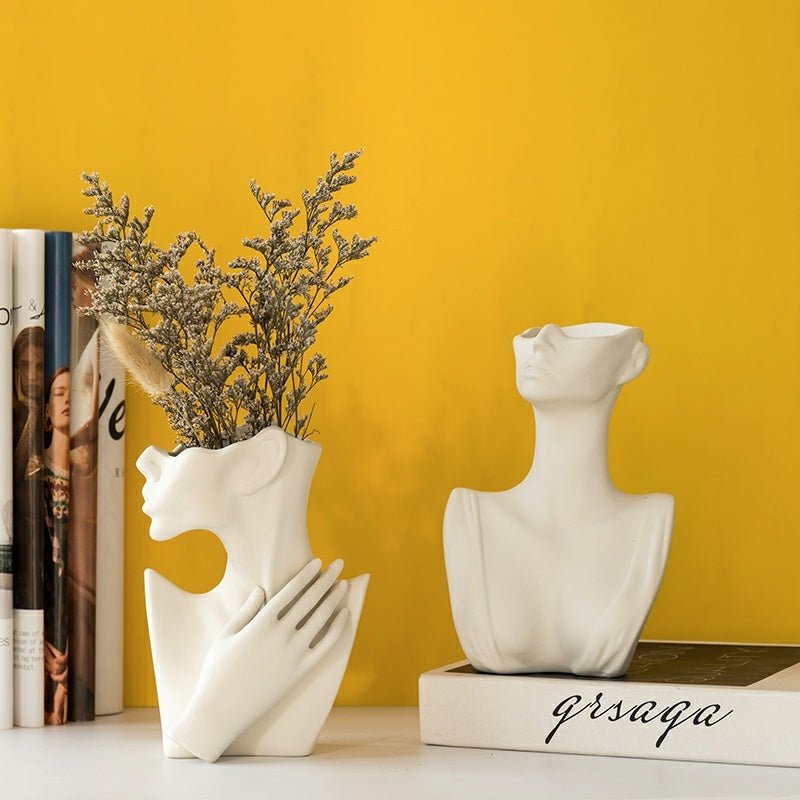 Nordic Body Ceramic Vase - AmiraMart