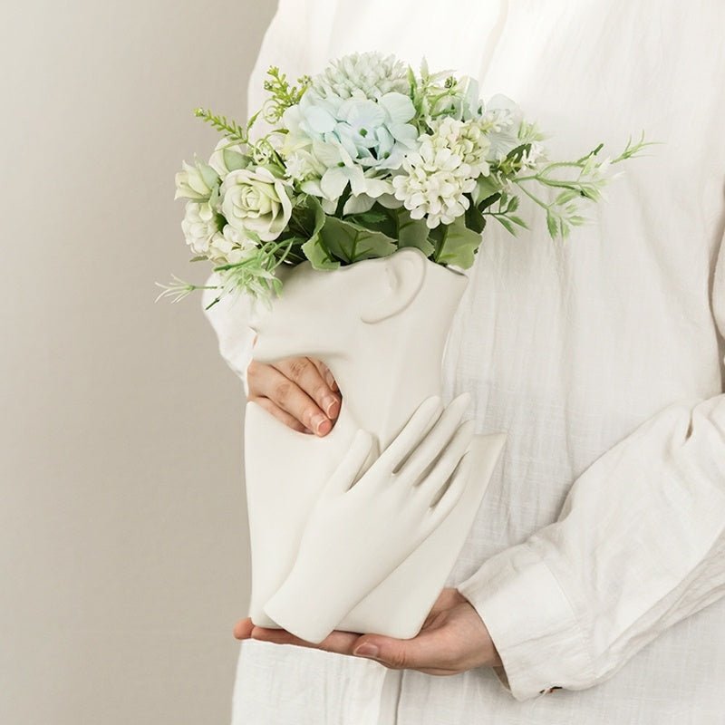 Nordic Body Ceramic Vase - AmiraMart
