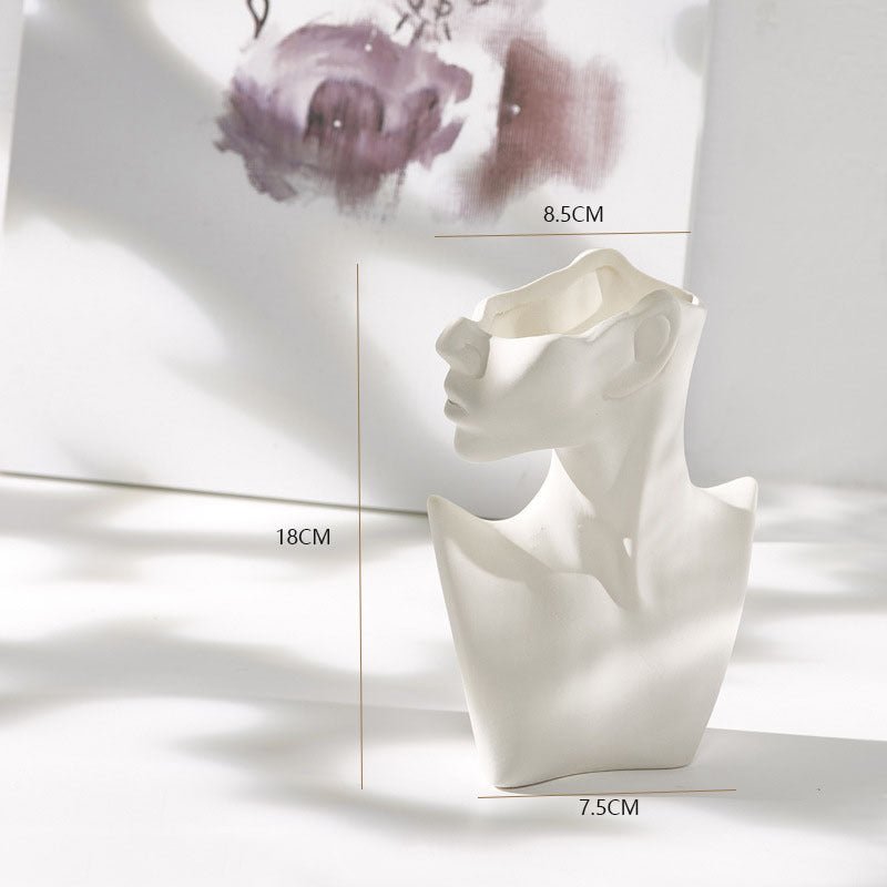 Nordic Body Ceramic Vase - AmiraMart