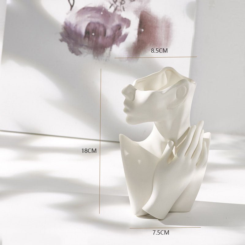 Nordic Body Ceramic Vase - AmiraMart