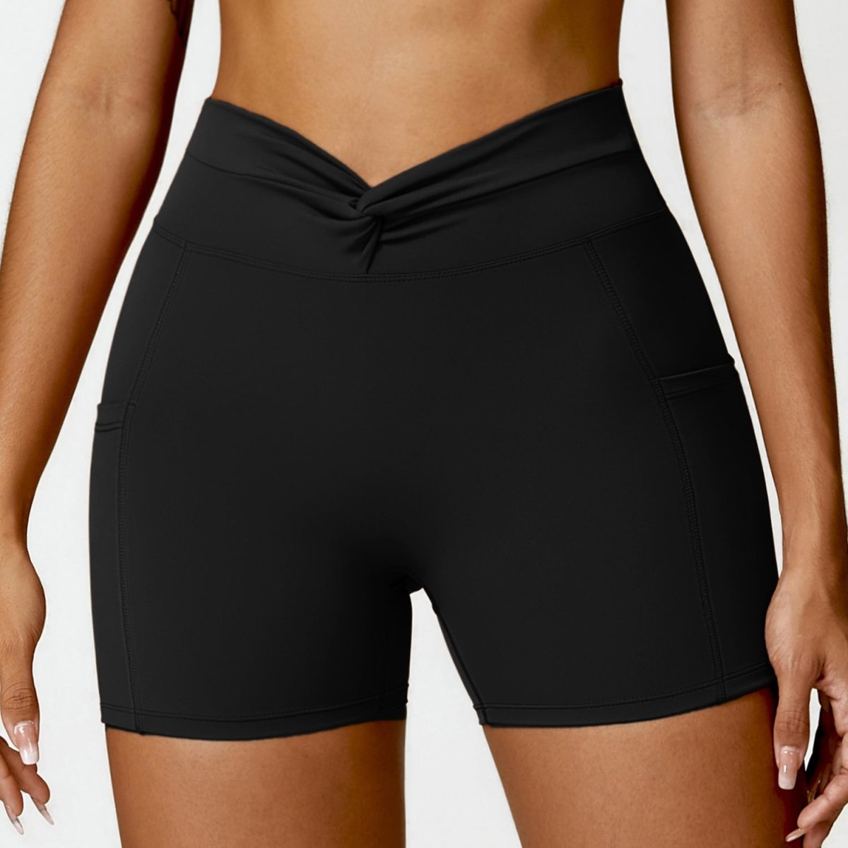 Nude Feel Tight Yoga Shorts Casual Outdoor Running Exercise Shorts Women - AmiraMart