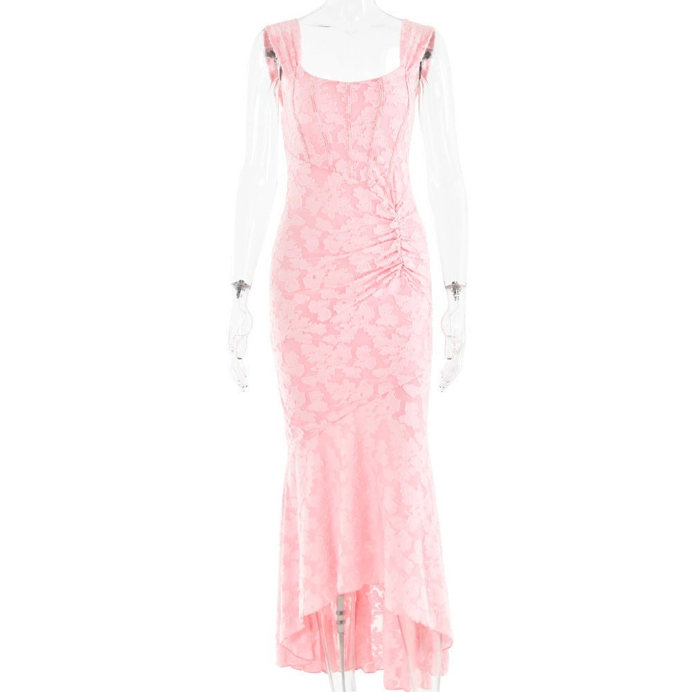 Off - Shoulder Bodycon Dress - AmiraMart