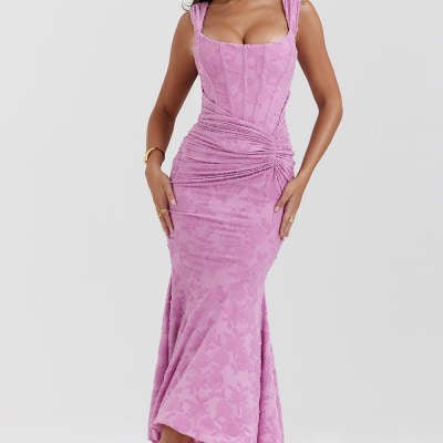Off - Shoulder Bodycon Dress - AmiraMart