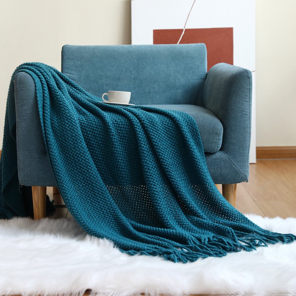 Office Sofa Nap Knitting Blanket - AmiraMart