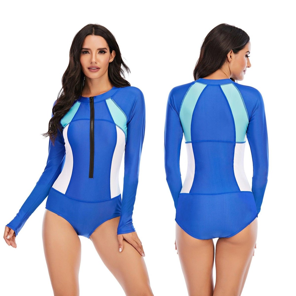 One - Piece Long - Sleeved Surfing Suit - AmiraMart