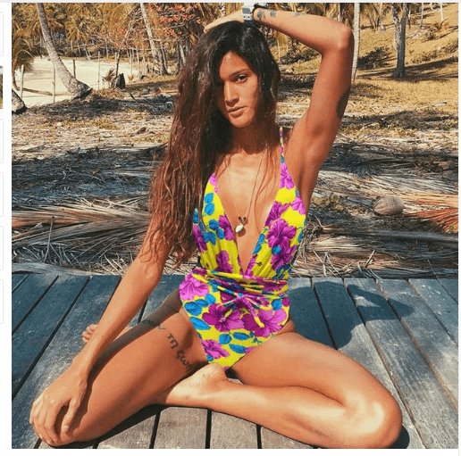 One Piece Swimsuit Female Backless Bodysuit - AmiraMart