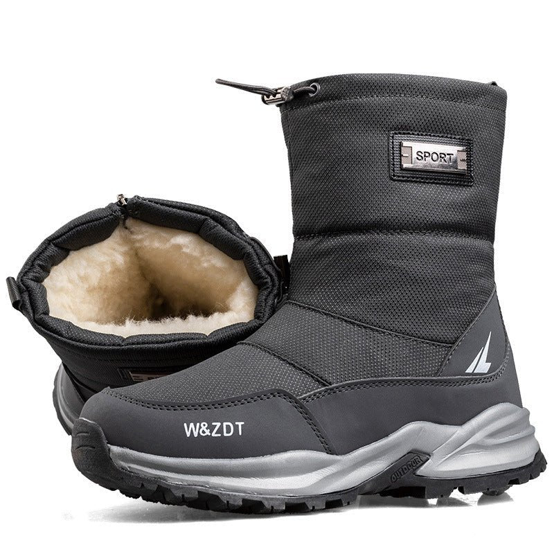 Outdoor Winter Men's Waterproof Non - slip Snow Boots - AmiraMart