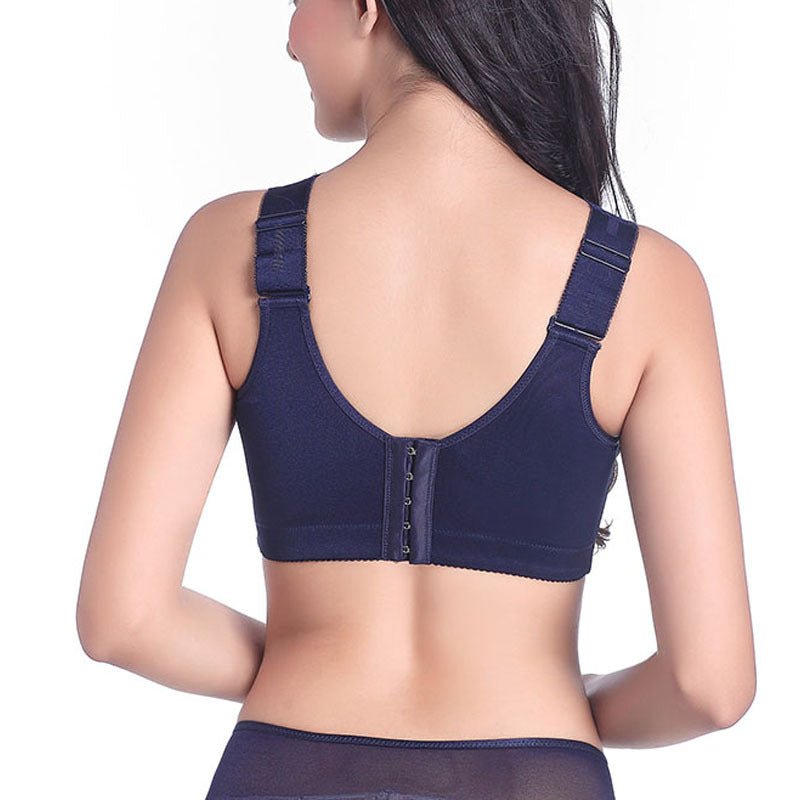 Wide Strap Adjuster Thin Large Cup Bra - AmiraMart