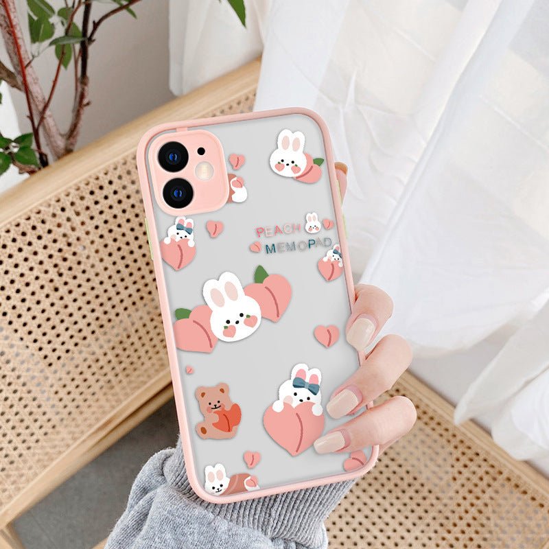 Painted TPU Frame Protective Phone Case for iPhone - AmiraMart