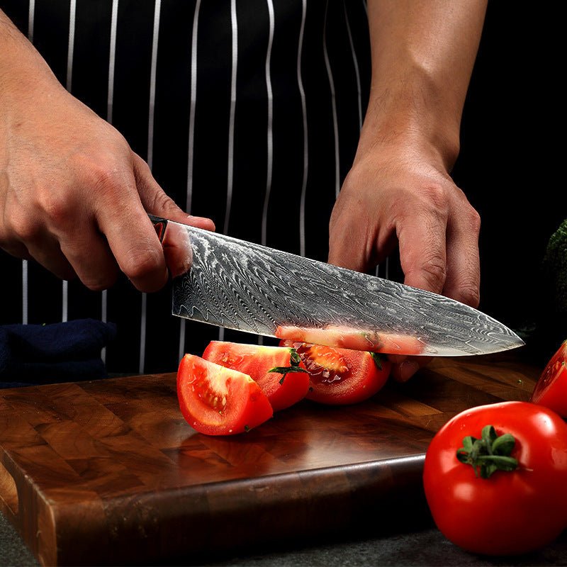 Pattern Kitchen Knife – Stylish & Sharp Cutting Tool - AmiraMart