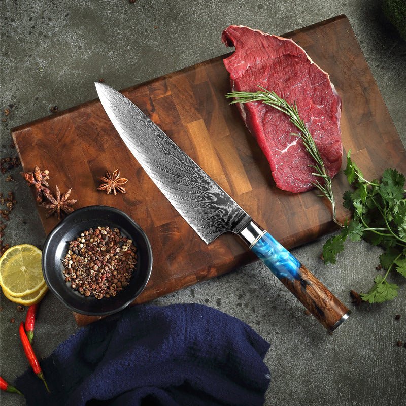 Pattern Kitchen Knife – Stylish & Sharp Cutting Tool - AmiraMart