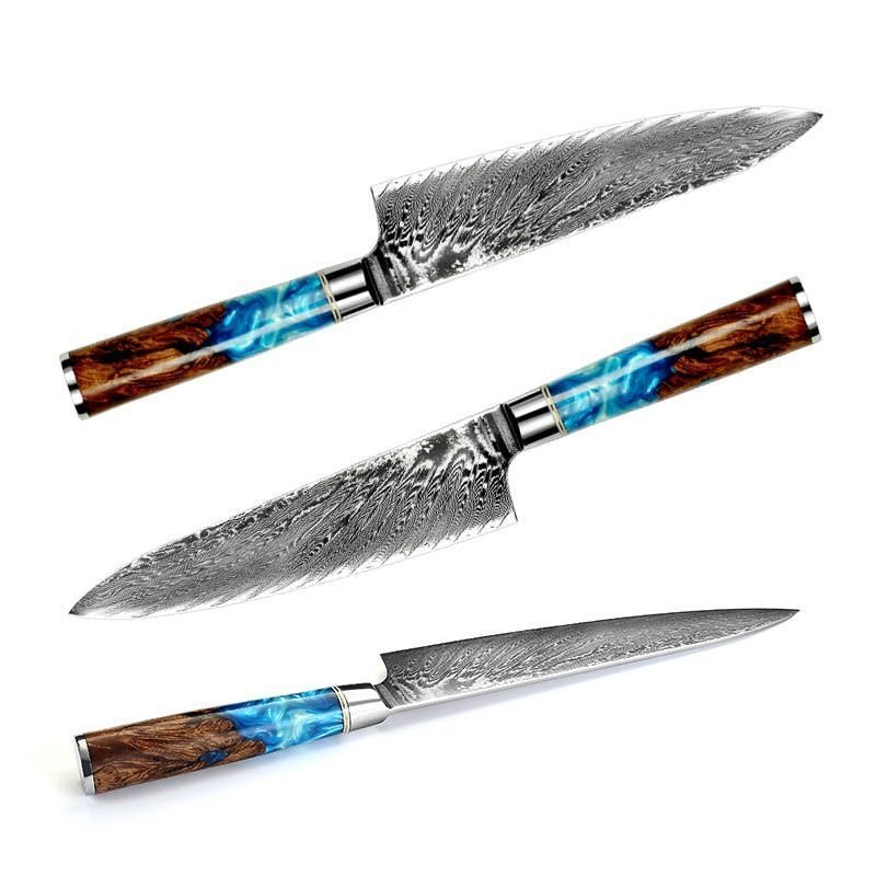 Pattern Kitchen Knife – Stylish & Sharp Cutting Tool - AmiraMart