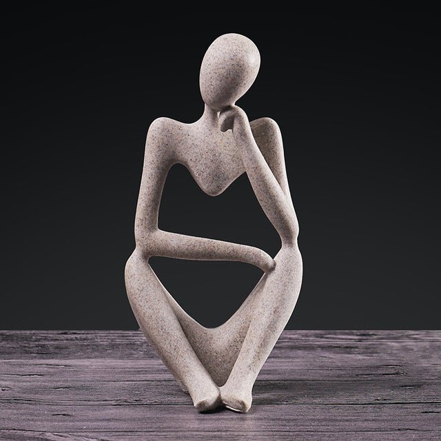 Pensive Figure Ornaments Of Abstract Sandstone - AmiraMart