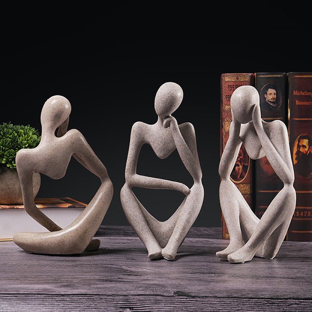 Pensive Figure Ornaments Of Abstract Sandstone - AmiraMart