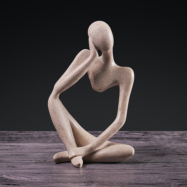 Pensive Figure Ornaments Of Abstract Sandstone - AmiraMart