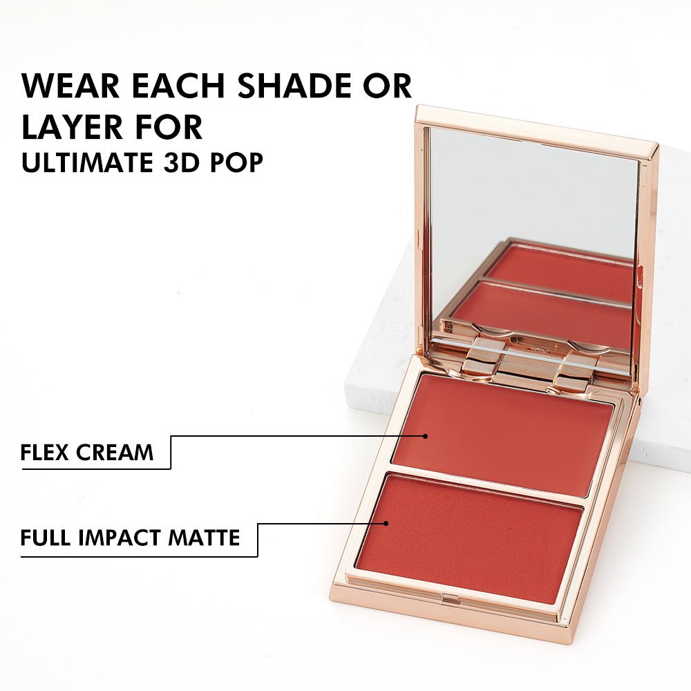 PHOFAY Cream & Powder Blush Duo - AmiraMart