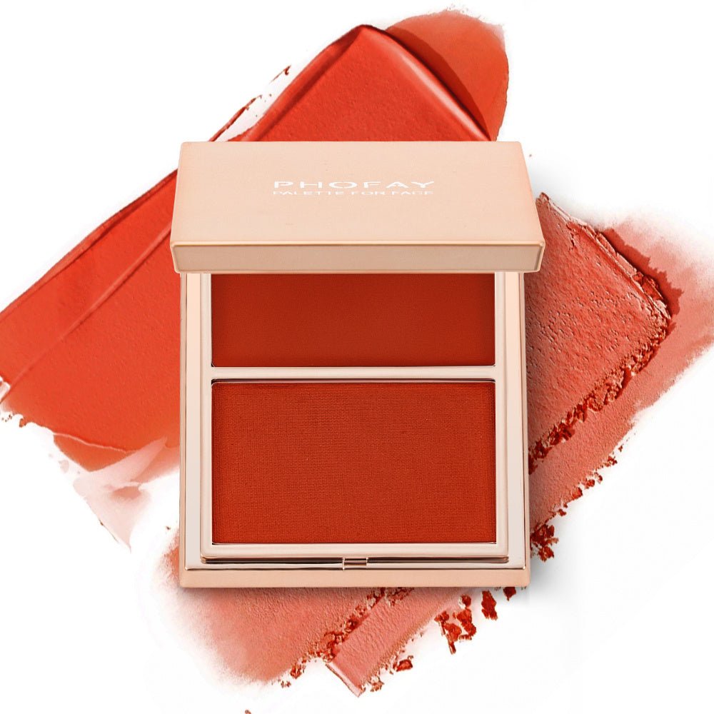 PHOFAY Cream & Powder Blush Duo - AmiraMart