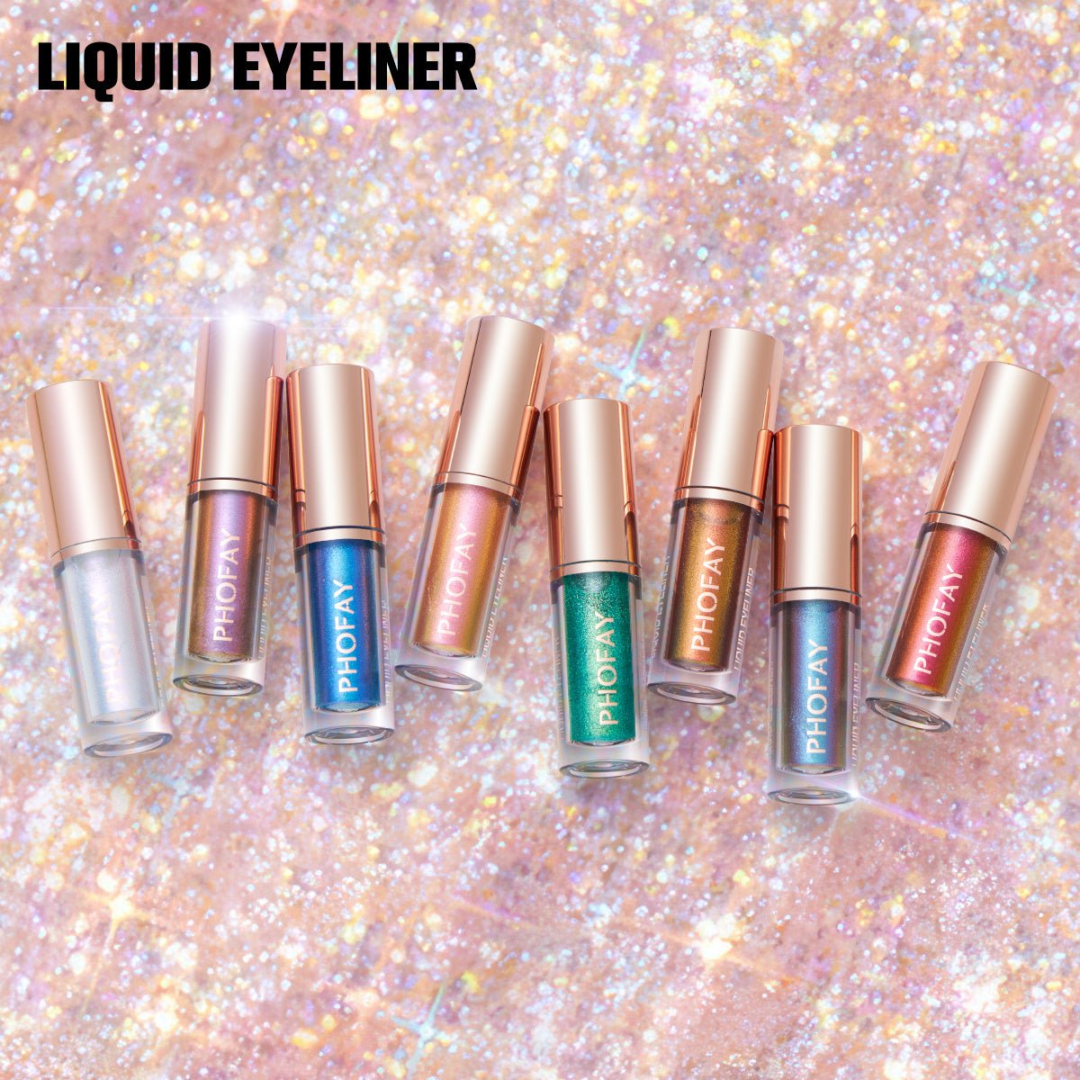 PHOFAY Liquid Glitter Eyeliner Set - AmiraMart