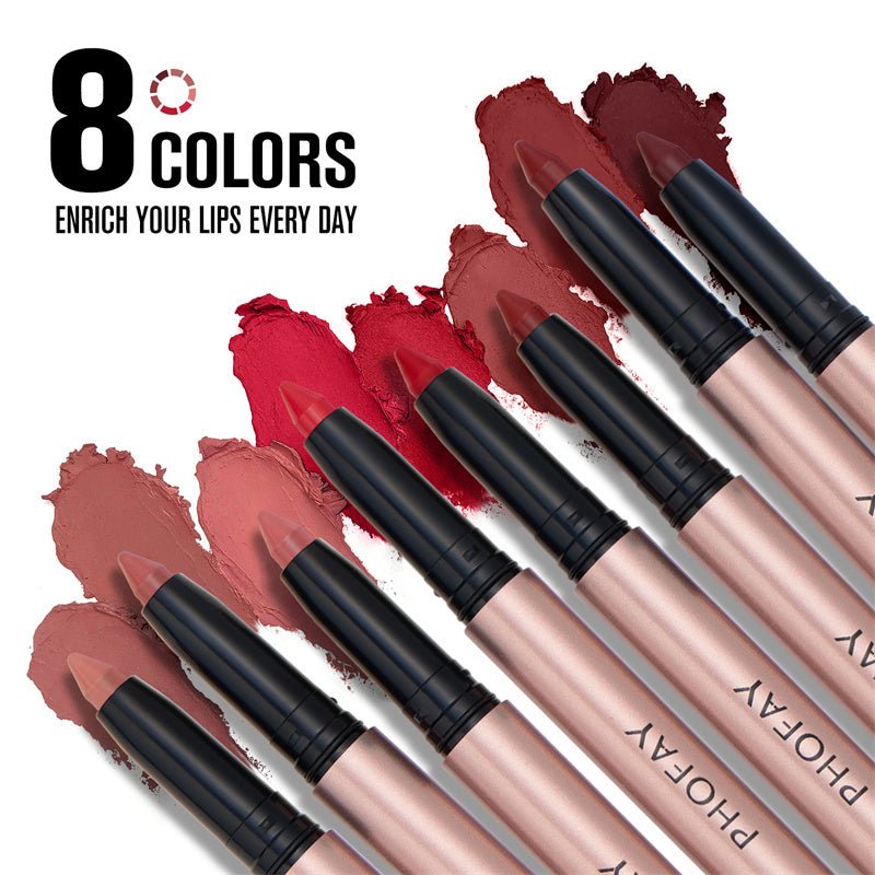 PHOFAY Matte Lip Liner Lipstick Pen - AmiraMart