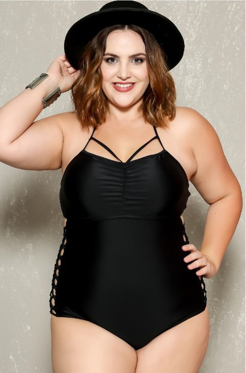 Plus Size One - Piece Swimsuit – Flattering & Supportive - AmiraMart