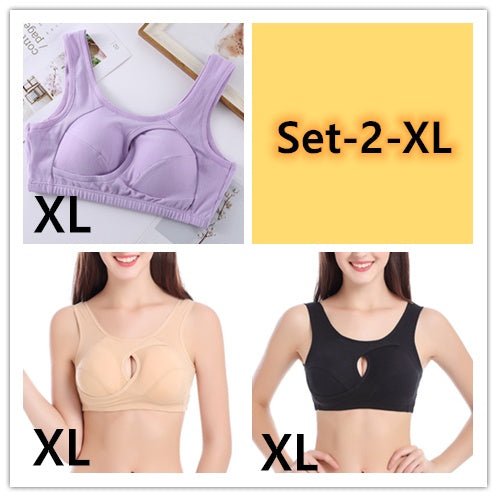 Plus Size Sleep Bra – Wireless, Removable Pads - AmiraMart