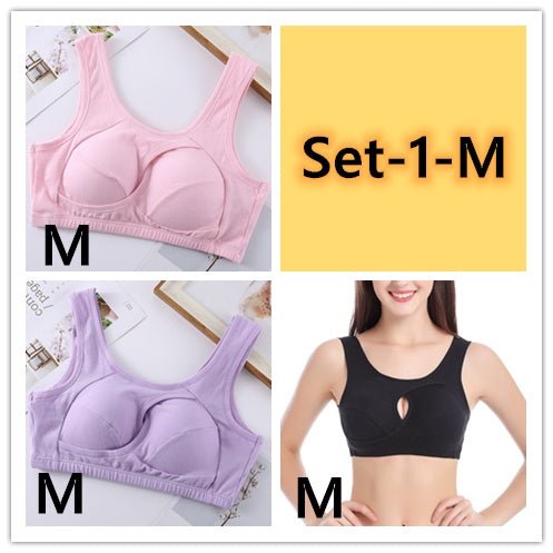 Plus Size Sleep Bra – Wireless, Removable Pads - AmiraMart