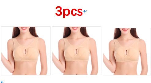 Plus Size Sleep Bra – Wireless, Removable Pads - AmiraMart