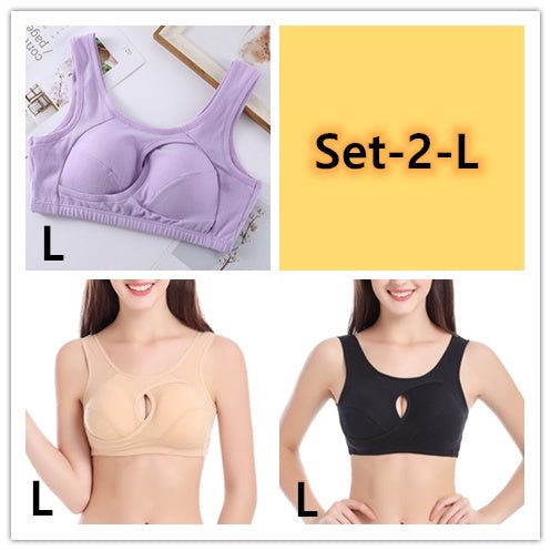 Plus Size Sleep Bra – Wireless, Removable Pads - AmiraMart