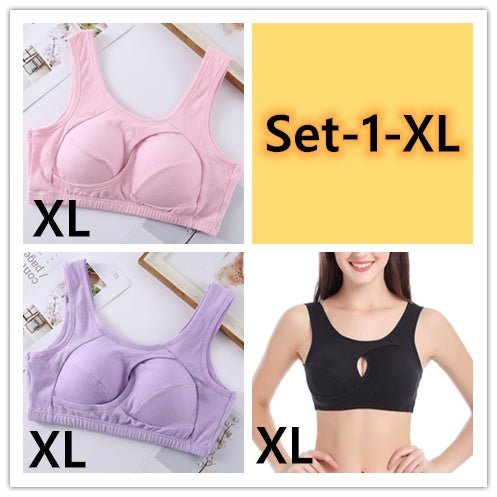 Plus Size Sleep Bra – Wireless, Removable Pads - AmiraMart